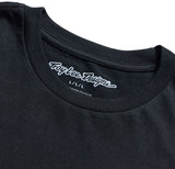 Troy Lee Designs Feathers Youth Short Sleeve Tee Black / Black DETAILS