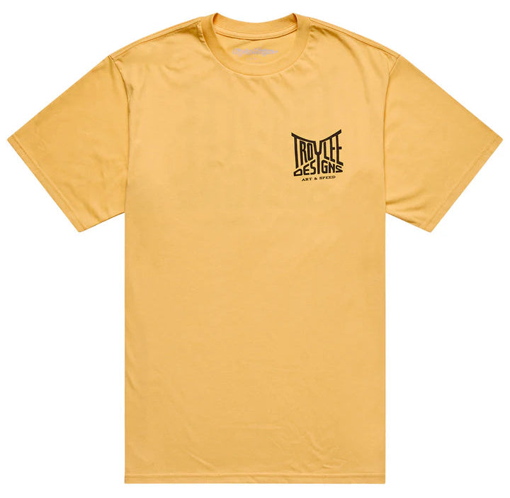 Troy Lee Designs Handlebar Short Sleeve Tee Bleached Melon FRONT