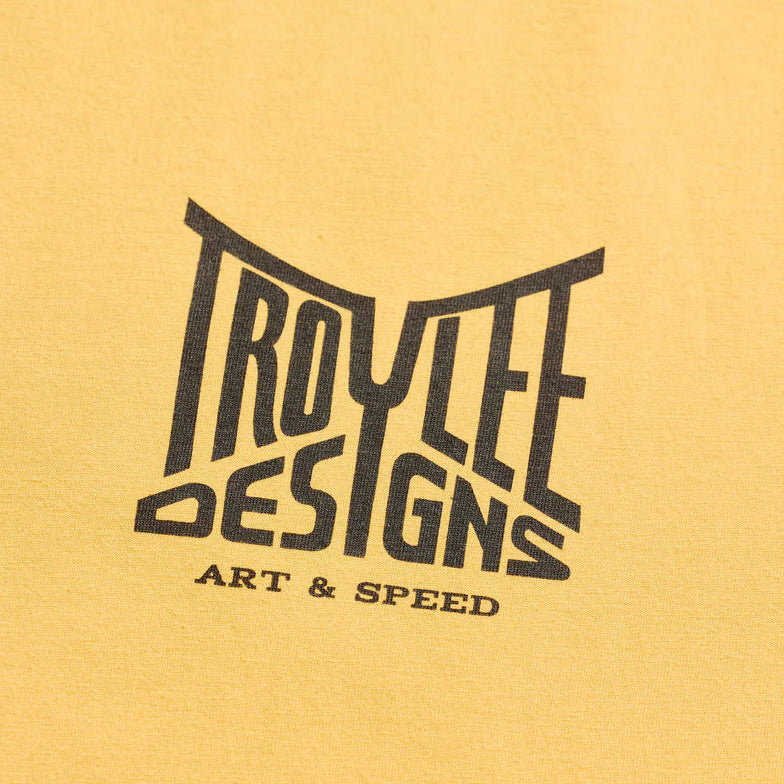 Troy Lee Designs Handlebar Short Sleeve Tee Bleached Melon DETAILS