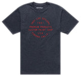 Troy Lee Designs Imprint Short Sleeve Tee Black Heather FRONT