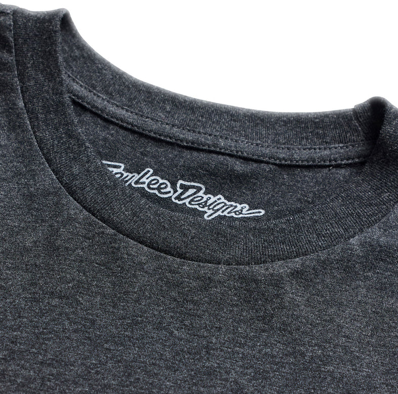 Troy Lee Designs Imprint Short Sleeve Tee Black Heather DETAILS