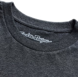 Troy Lee Designs Imprint Short Sleeve Tee Black Heather DETAILS