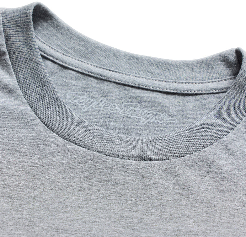 Troy Lee Designs Imprint Short Sleeve Tee Gray Heather DETAILS