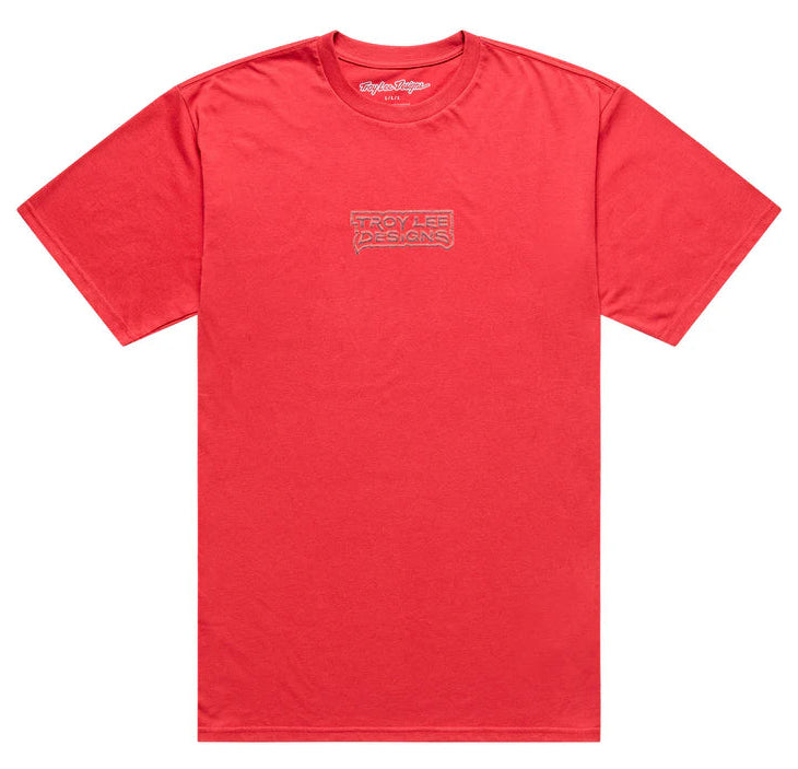Troy Lee Designs Medieval Short Sleeve Tee Scarlet FRONT