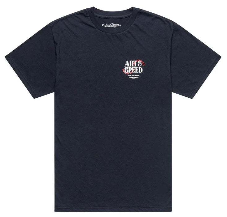 Troy Lee Designs Pink Slips Short Sleeve Tee Black FRONT