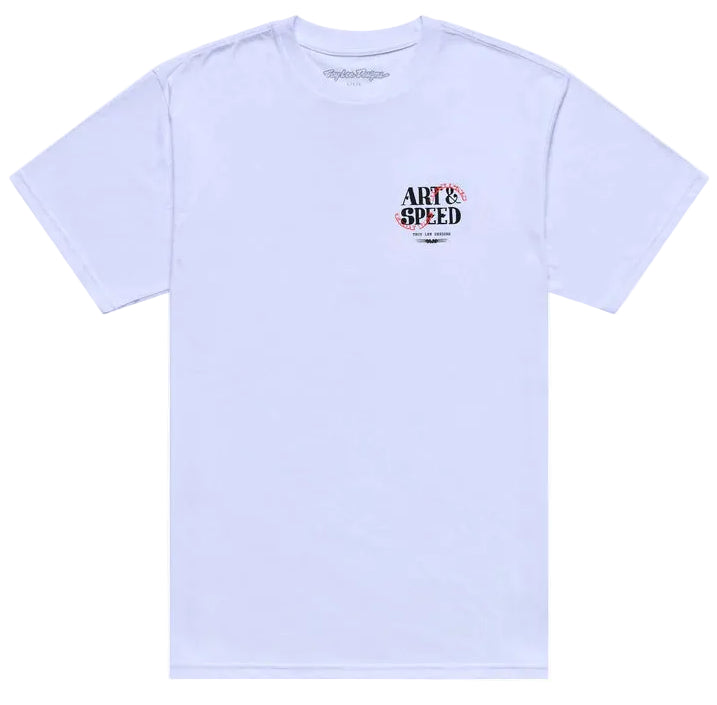 Troy Lee Designs Pink Slips Short Sleeve Tee White FRONT