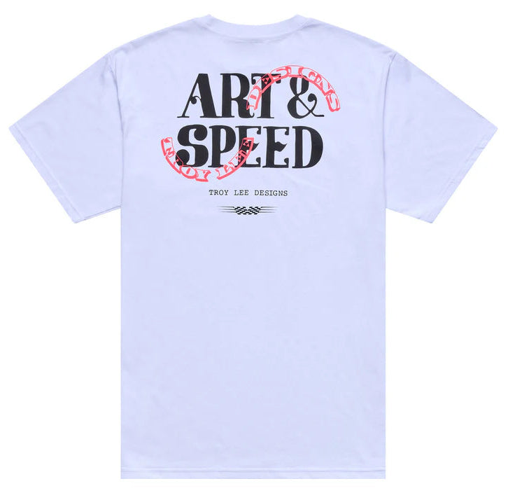 Troy Lee Designs Pink Slips Short Sleeve Tee White BACK