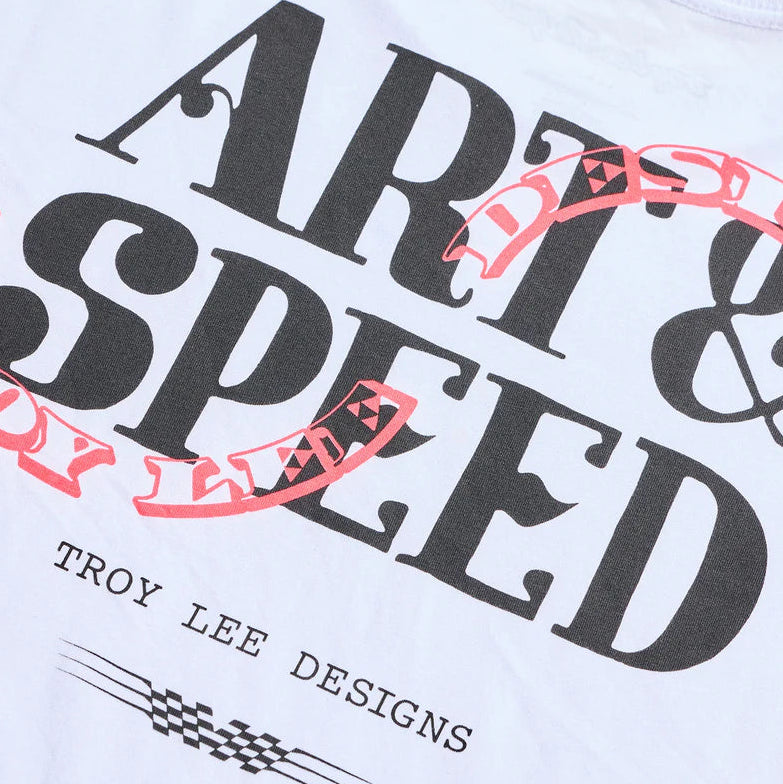 Troy Lee Designs Pink Slips Short Sleeve Tee White DETAILS