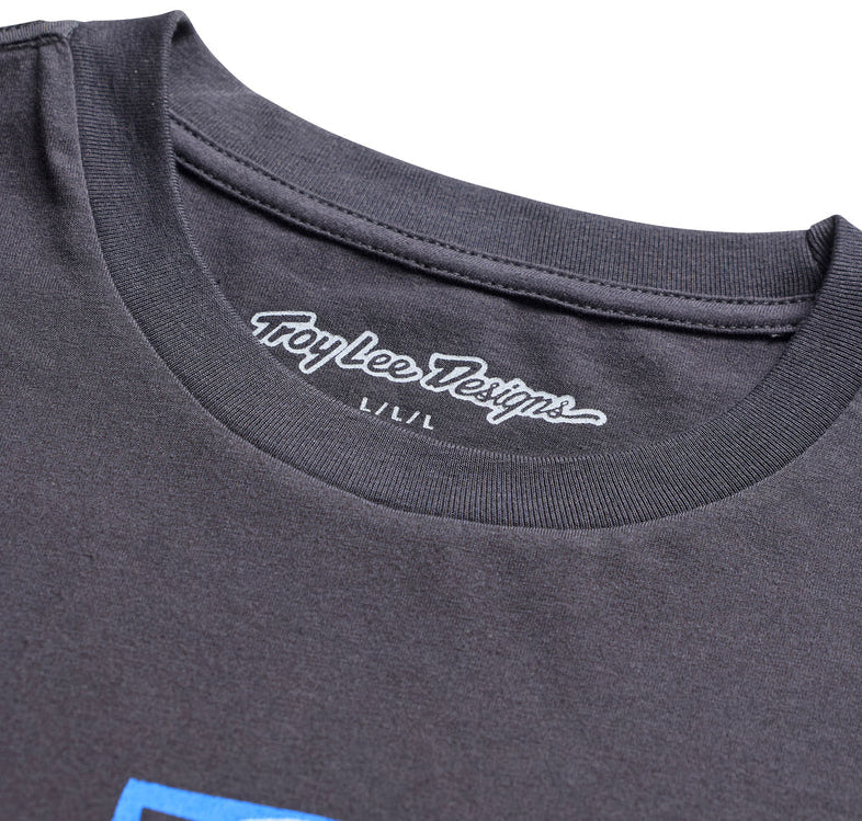 Troy Lee Designs Portrait Short Sleeve Tee Carbon DETAILS