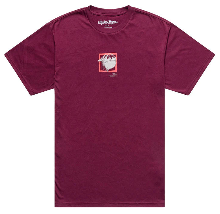Troy Lee Designs Portrait Short Sleeve Tee Sangria FRONT