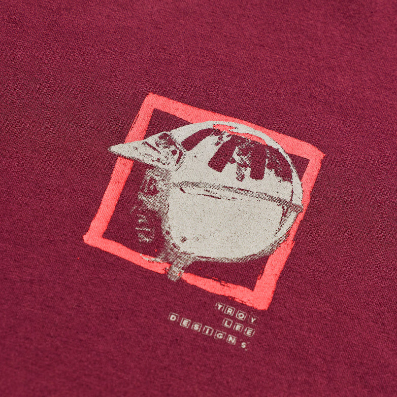 Troy Lee Designs Portrait Short Sleeve Tee Sangria DETAILS