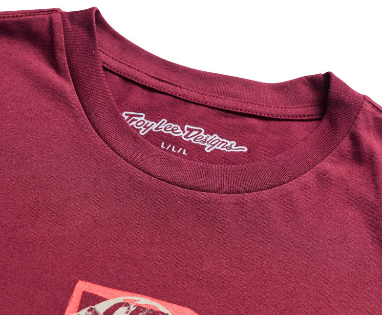 Troy Lee Designs Portrait Short Sleeve Tee Sangria DETAILS