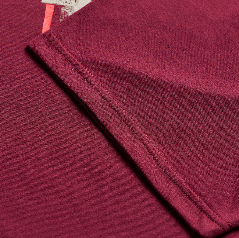 Troy Lee Designs Portrait Short Sleeve Tee Sangria DETAILS