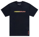 Troy Lee Designs Stripes Short Sleeve Tee Black FRONT