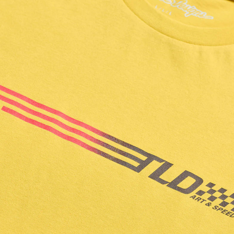 Troy Lee Designs Stripes Short Sleeve Tee Butter DETAILS