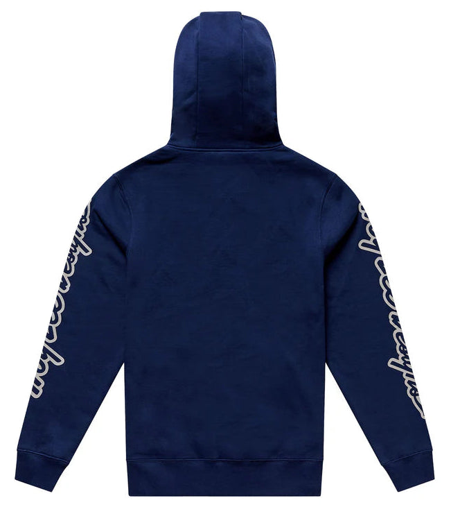 Troy Lee Designs Badge Zip Up Hoodie Navy / Sage BACK