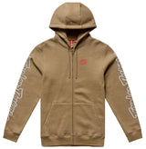 Troy Lee Designs Badge Zip Up Hoodie Sienna FRONT