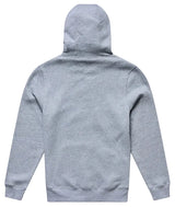 Troy Lee Designs Signature Zip Up Hoodie Gray Heather / Red BACK