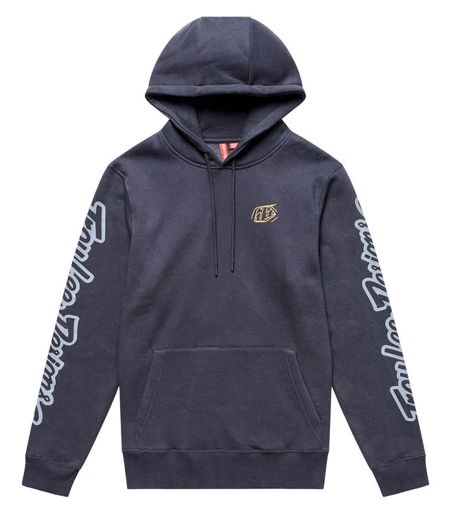 Troy Lee Designs Branded Pullover Hoodie Carbon FRONT