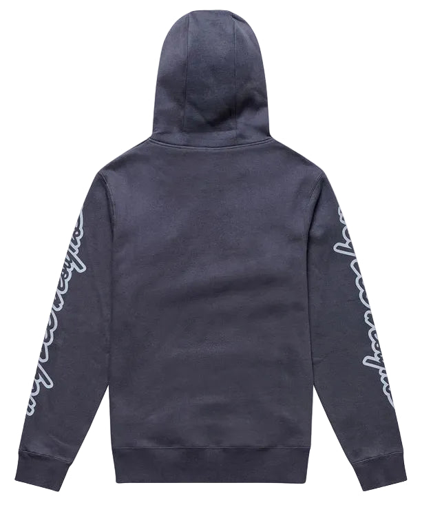 Troy Lee Designs Branded Pullover Hoodie Carbon BACK