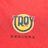 Troy Lee Designs Happy Dayz Short Sleeve Tee Scarlet DETAILS