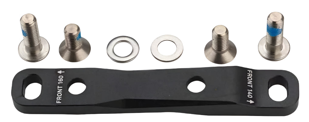 Sram Flat Mount Bracket 0F/20F Front 160/Rear 140 Incl 4 SS Bolts
