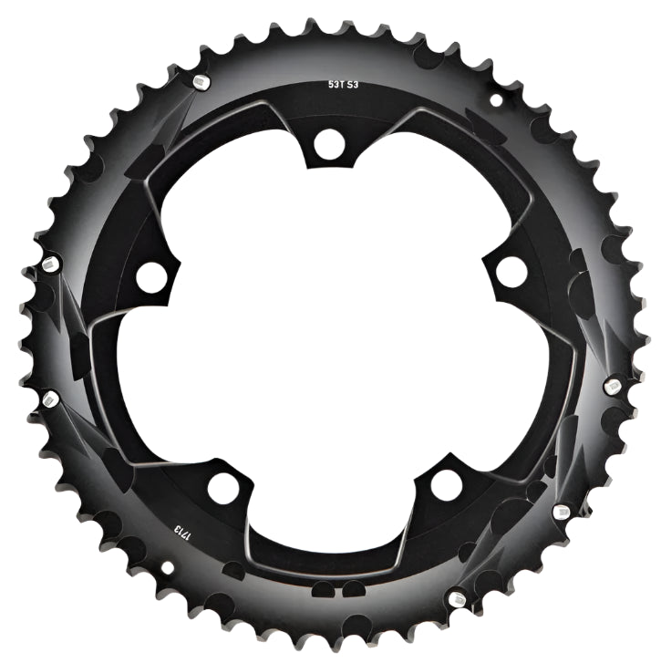 SRAM Chainring Road 53 Tooth 11 Speed Yaw S2 2 Pin 130 BCD Falcon Grey