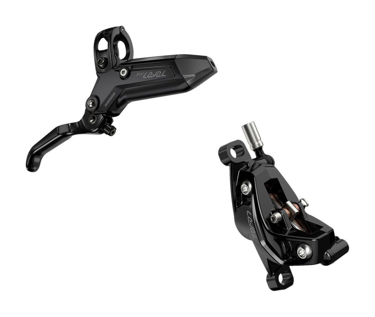 SRAM Level Silver Stealth MTB Rear Brake Lever w/Caliper (4-Piston)