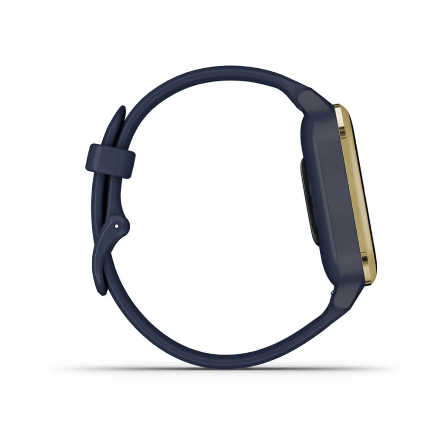 Garmin Venu® Sq – Music Edition, Light Gold Aluminium Bezel with Navy Case