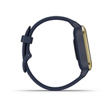 Garmin Venu® Sq – Music Edition, Light Gold Aluminium Bezel with Navy Case