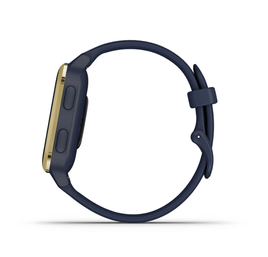 Garmin Venu® Sq – Music Edition, Light Gold Aluminium Bezel with Navy Case