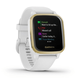 Garmin Venu® Sq, Light Gold Aluminum Bezel with White Case