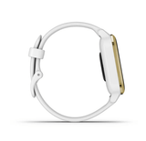 Garmin Venu® Sq, Light Gold Aluminum Bezel with White Case