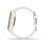 Garmin Venu® Sq, Light Gold Aluminum Bezel with White Case