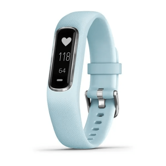 Garmin vívosmart® 4, Azure Blue with Silver Hardware (Small/Medium)