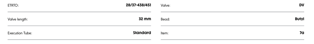 Schwalbe SV7A Presta; 20'' x 1&1/8 - 1&3/8 105g Tube