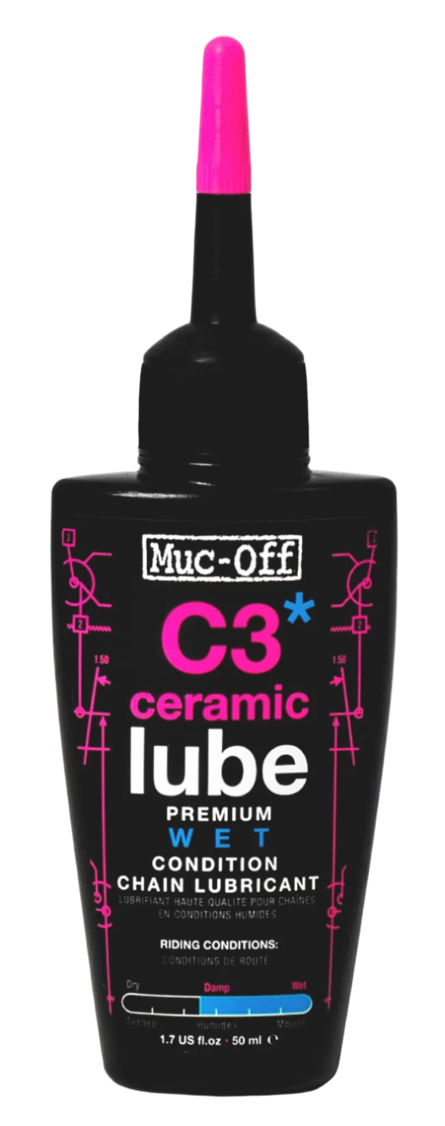 Muc-Off Lube Wet 50ml C3 Ceramic
