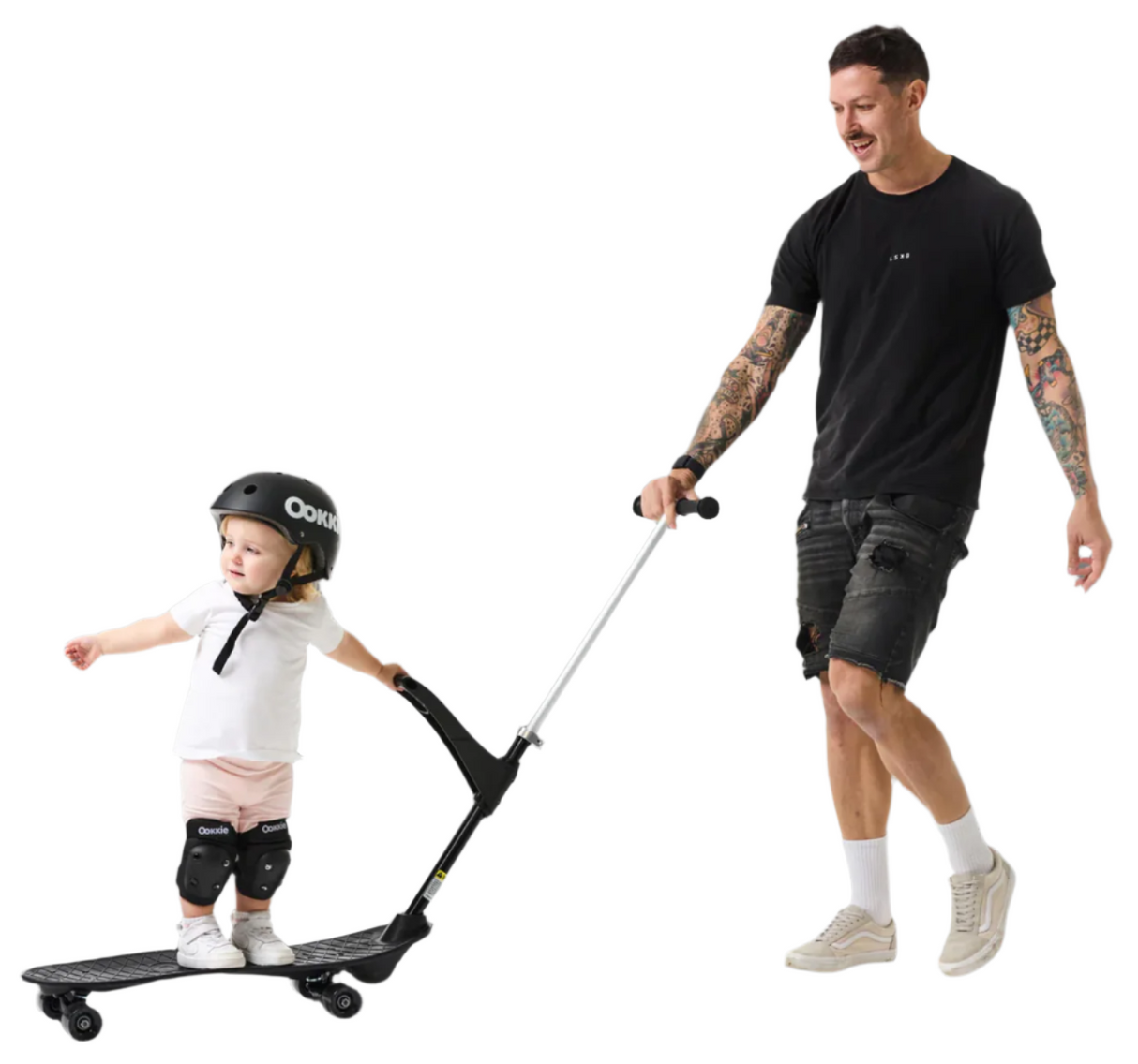 Ookkie Kids Learner Skateboard - Black