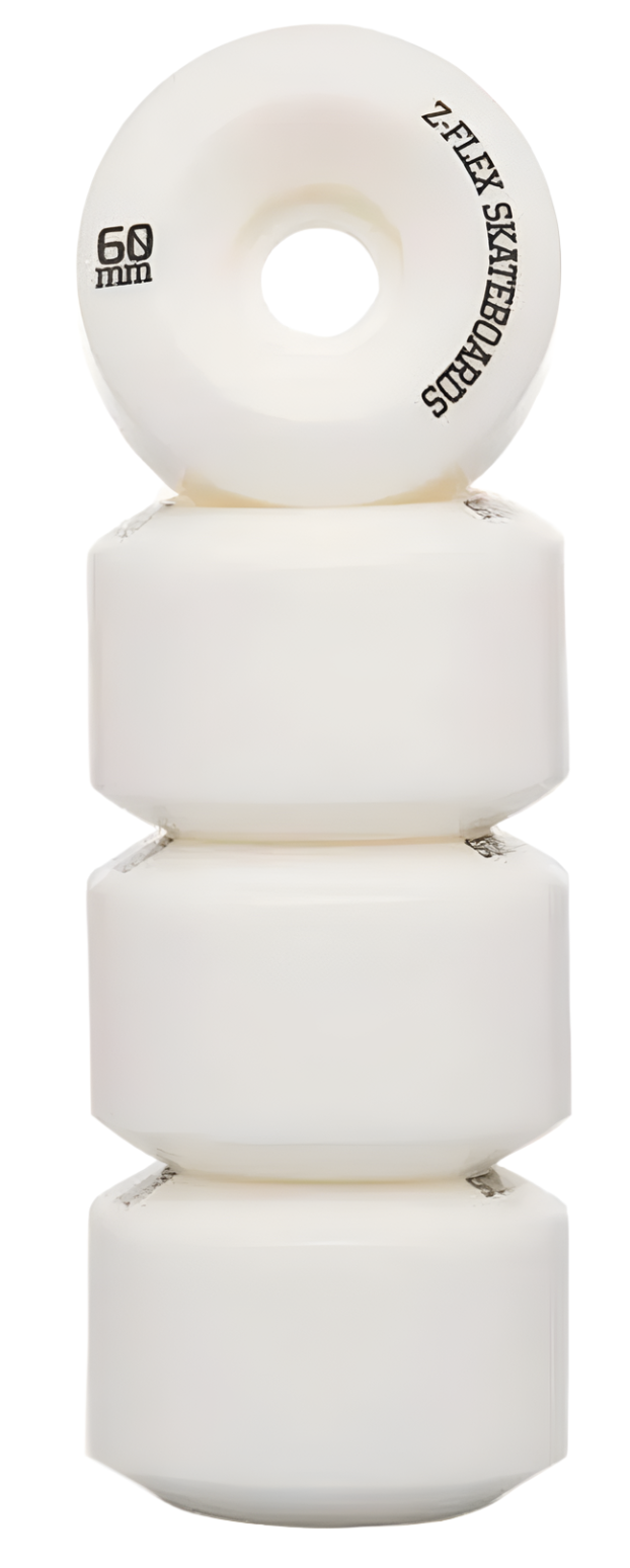 ZFlex V2 Z-PRO 60MM 90A SKATEBOARD WHEELS WHITE