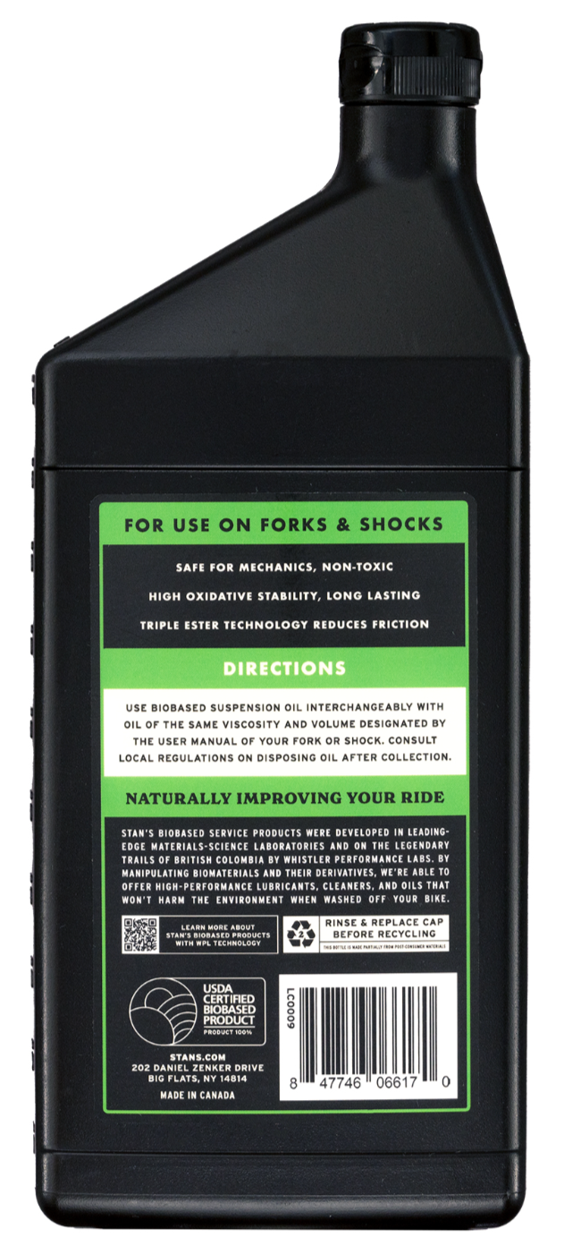 Stans No Tubes Biobased Suspension Oil 2.5WT 1L