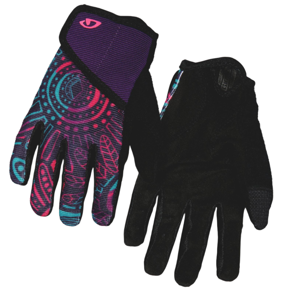 Giro Gloves MTB JR DND Blossom LF Purple/Black