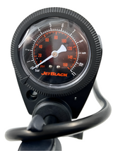 JetBlack Good Fella Steel Floor Pump with Top Mounted Gauge and Smart Head