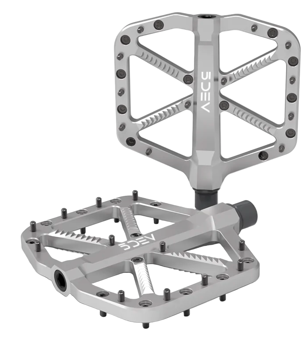 5DEV Trail/Enduro Flat Pedal Raw/Clear Finish