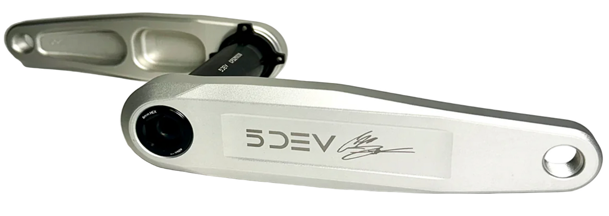 5DEV Freeride Crankset Silver 29DUB 55mm Chainline