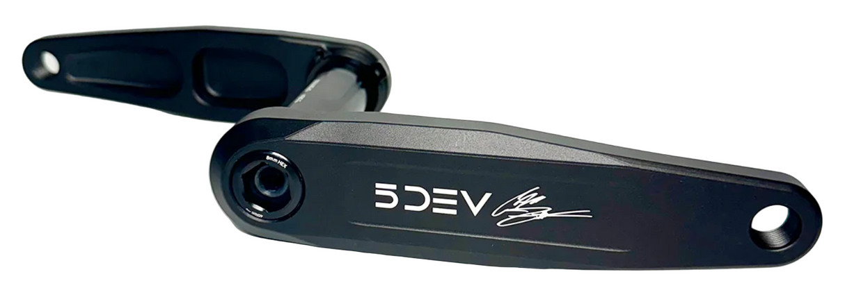 5DEV Freeride Crankset Silver Raw 29 DH Boost