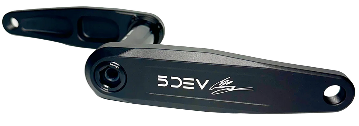 5DEV Freeride Crankset 29DUB 55mm Chainline Black