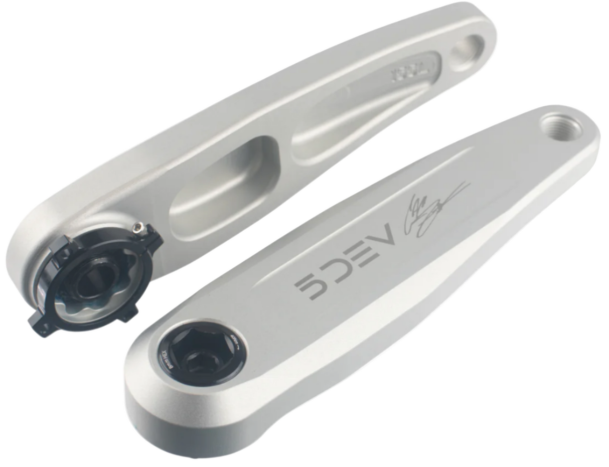 5DEV Freeride Crankset 30T DH Boost Silver Raw