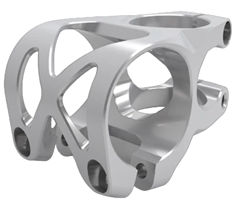 5DEV 2-Bolt Titanium Mountain Stem Raw Ti