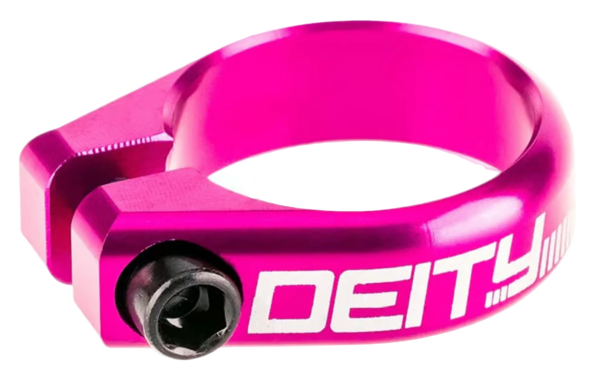 Deity Circuit 34.9mm Seatpost Clamp Pink