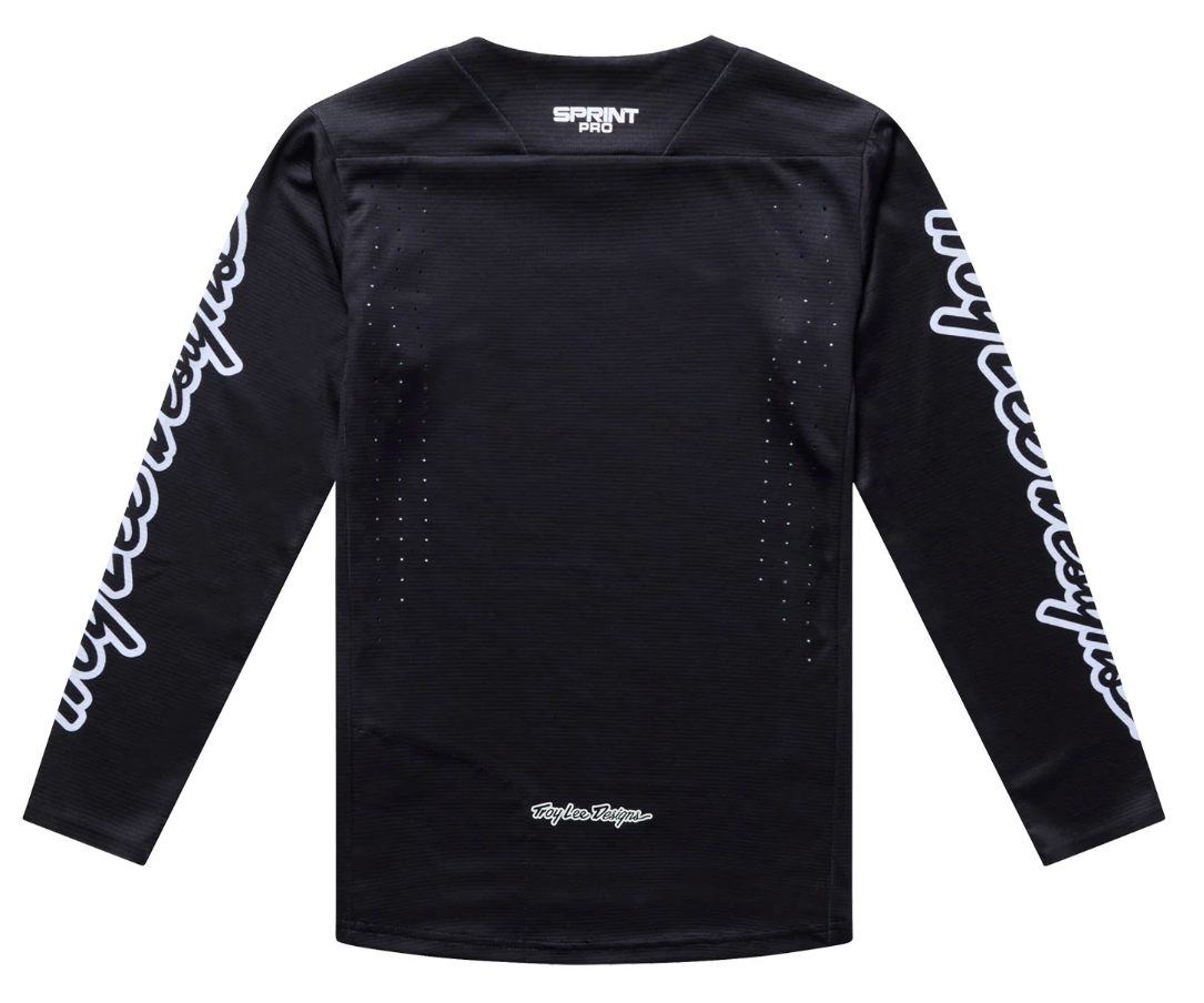 Troy Lee Designs Youth Sprint Pro Jersey Mono Black BACK